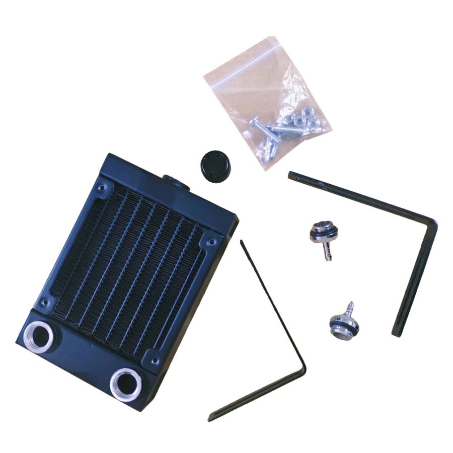 Rc Engine & Model enginediy | Water-Cooling Radiator Tank Water Outlet Assembly + Bracket Kit For Cison Engine Models