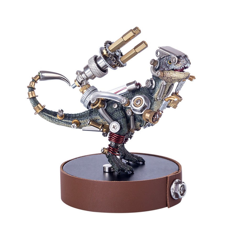 Diy Engine Engine DIY | 3D Metal Model Kit Mechanical Dinosaur Diy Games Assembly Puzzle Jigsaw Creative Gift - 136Pcs