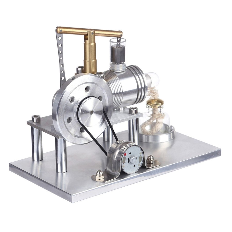 Model Engine enginediy Hot Air Stirling Engine | Balance Stirling Engine Model Kit - Build Your Own Stirling Engine - Hot Air Stirling Model Engine Educational Toy