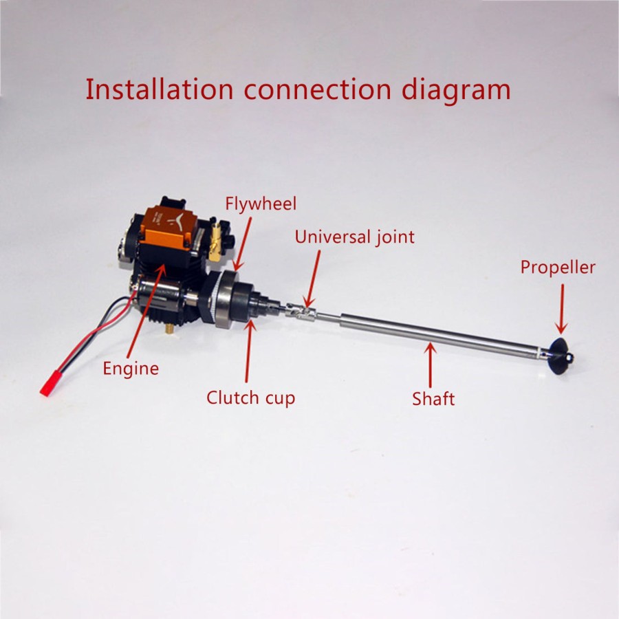 Rc Engine & Model Engine DIY | Clutch Assembly Set For Toyan Single Cylinder 4-Stroke Gasoline Engine Model Ship