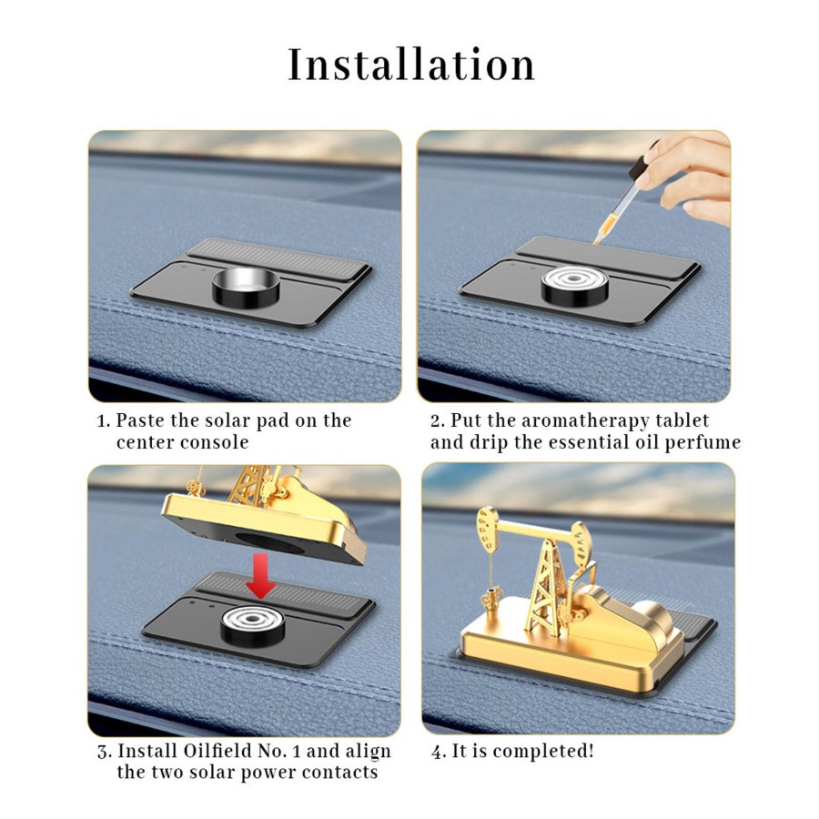 Stem Model enginediy | Intelligent Solar Kowtow Machine Model Car Decoration Pumping Unit Model Ornament