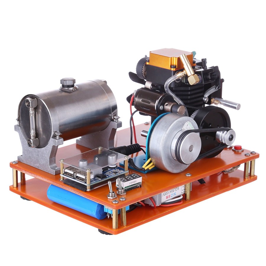 Stem Model enginediy | Toyan Fs-S100 4 Stroke Methanol Engine 12V Diy Electric Generator Science Toy - Enginediy