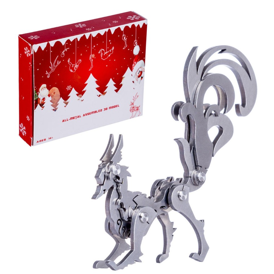 Diy Engine Engine DIY | 3D Puzzle Diy Model Kit Nine-Tailed Fox - Make Your Own Advent Calendar - Creative Gift