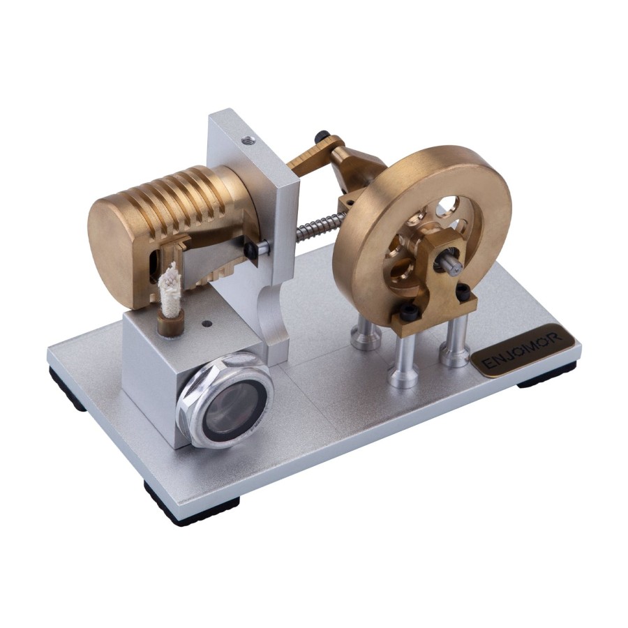 Model Engine enginediy Stirling Engine & Parts | Single Cylinder Stirling Engine Model | Suction Fire Type Bracket Version