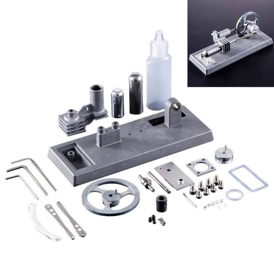 Model Engine enginediy Stirling Engine & Parts | Desktop Stirling Engine Kit All-Metal Stirling Engine Diy Kit Set Toy - Enginediy