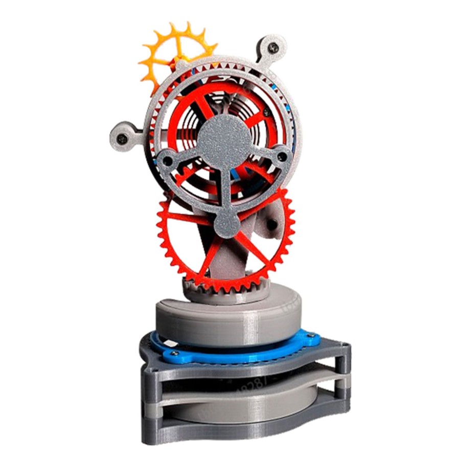 Stem Model enginediy | 3D Printed Triple-Axis Tourbillon Clock Assembly Model Physics Experiment Teaching Model Educational Toy