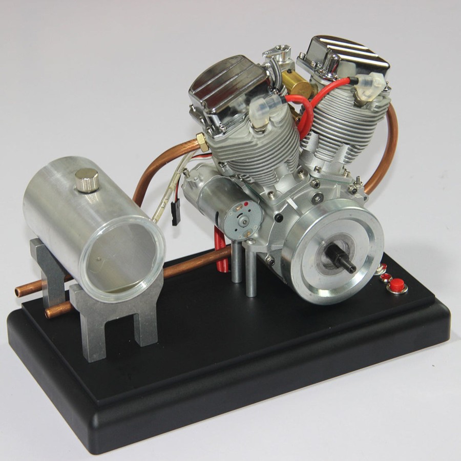 Model Engine enginediy | Cison Fg-Vt9 9Cc V2 Engine And Original Parts V-Twin 4-Stroke Air-Cooled Rc Gasoline Engine