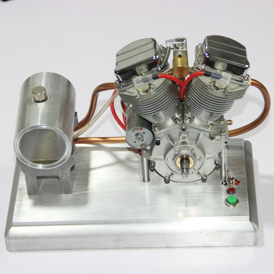 Model Engine enginediy | Cison Fg-Vt9 9Cc V2 Engine And Original Parts V-Twin 4-Stroke Air-Cooled Rc Gasoline Engine