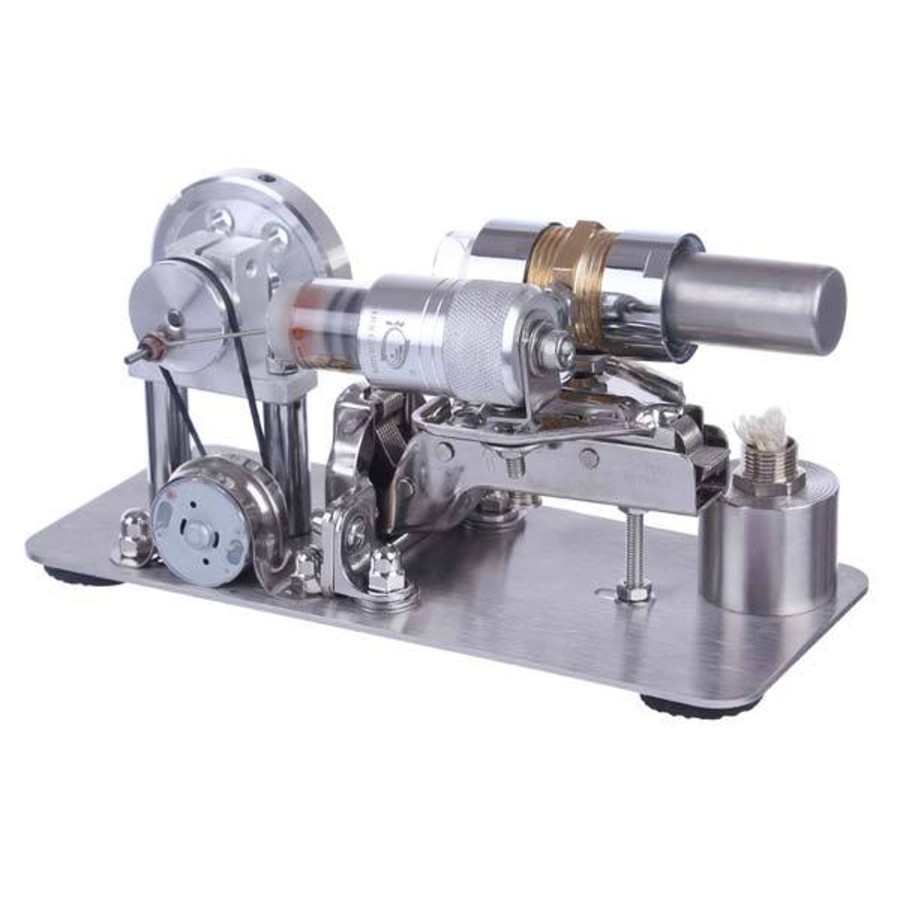 Stem Model enginediy | Hot Air Stirling Engine Motor Model Brass Cylinder Electricity Generator Stem Toy