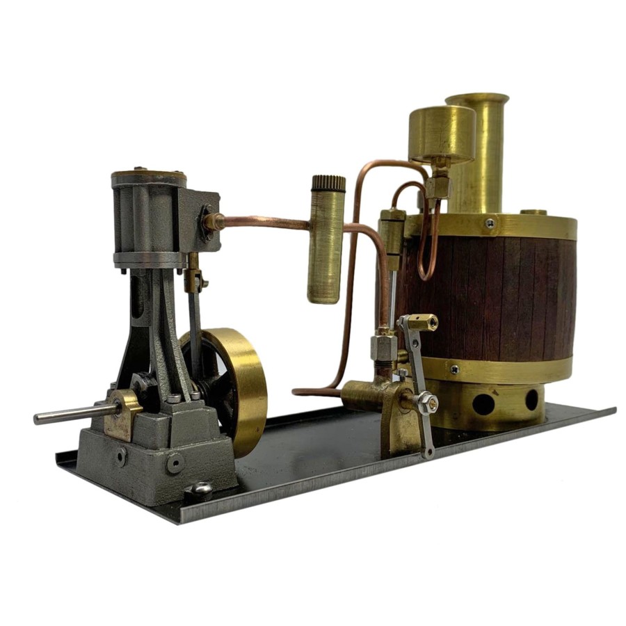 Model Engine Engine DIY | Mini Single-Cylinder Steam Engine Set With Boiler For 50-100Cm Model Ship