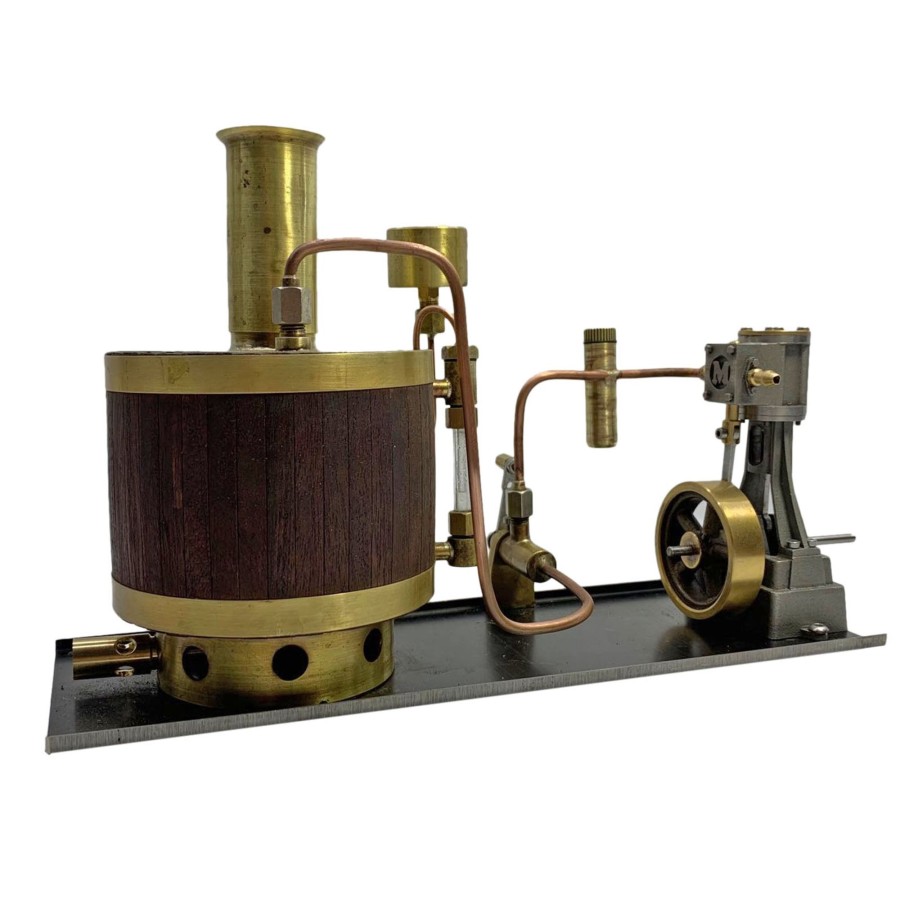 Model Engine Engine DIY | Mini Single-Cylinder Steam Engine Set With Boiler For 50-100Cm Model Ship