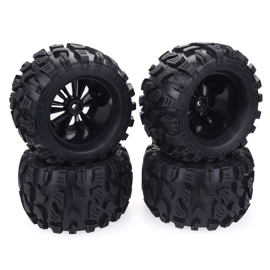 Accessories Engine DIY | 4Pcs 1/10 Rc Rubber Tyre Wheel For Hsp 94111 94108 94188 Off-Road Monster Trucks