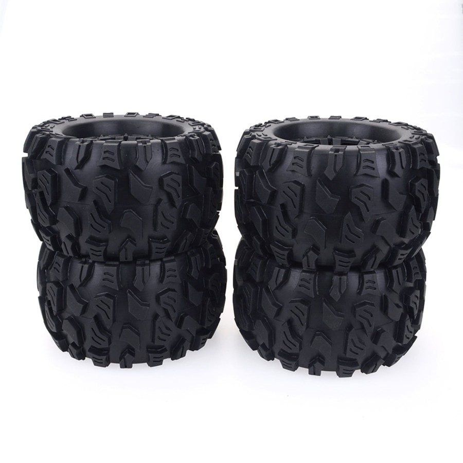 Accessories Engine DIY | 4Pcs 1/10 Rc Rubber Tyre Wheel For Hsp 94111 94108 94188 Off-Road Monster Trucks