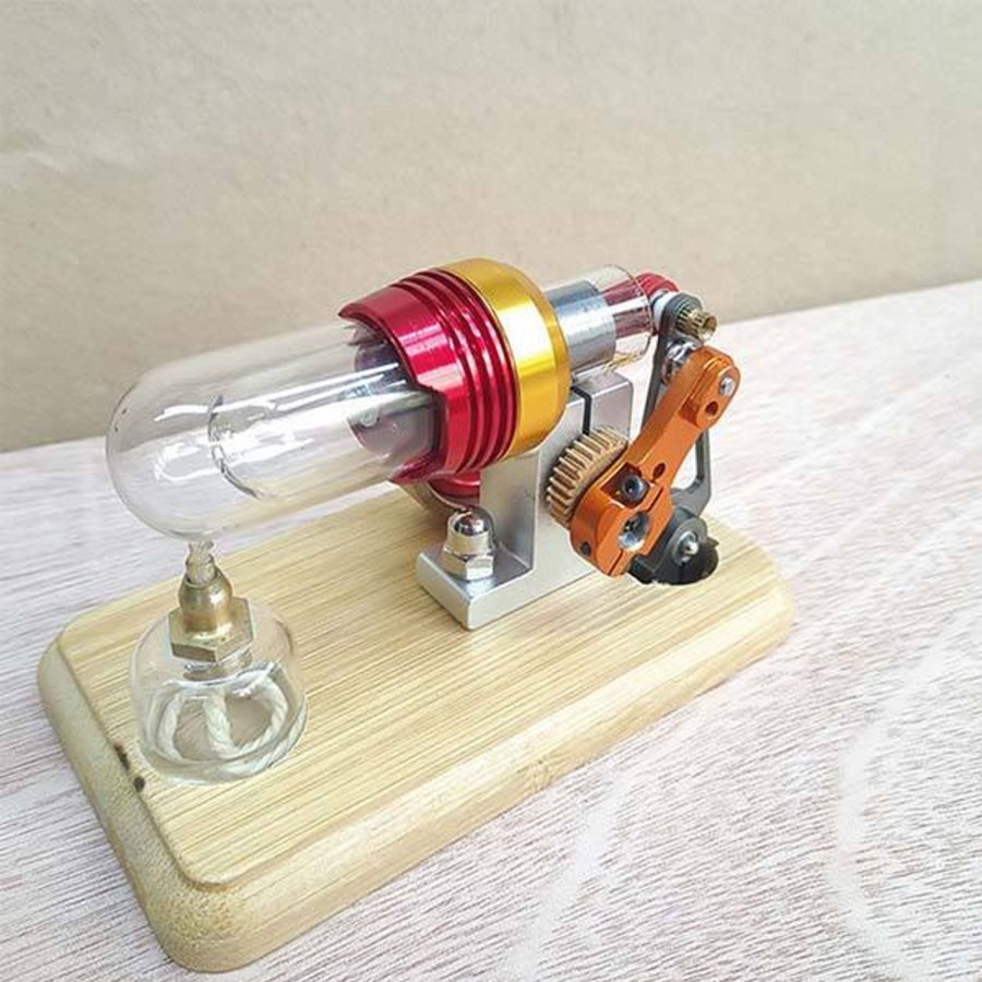 Model Engine Engine DIY Hot Air Stirling Engine | Mini Hot Air Stirling Engine Motor Model External Combustion Engine Educational Toy Kit