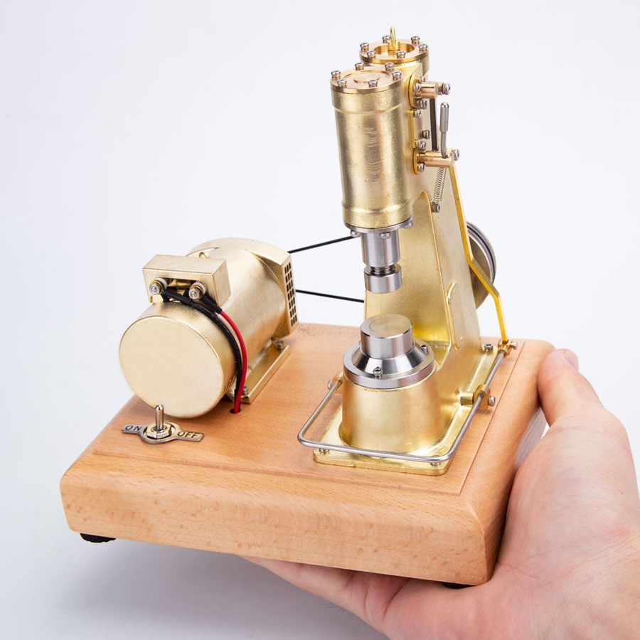 Model Engine enginediy | Mini Brass Piston Power Hammer Model Industrial Forging Machine