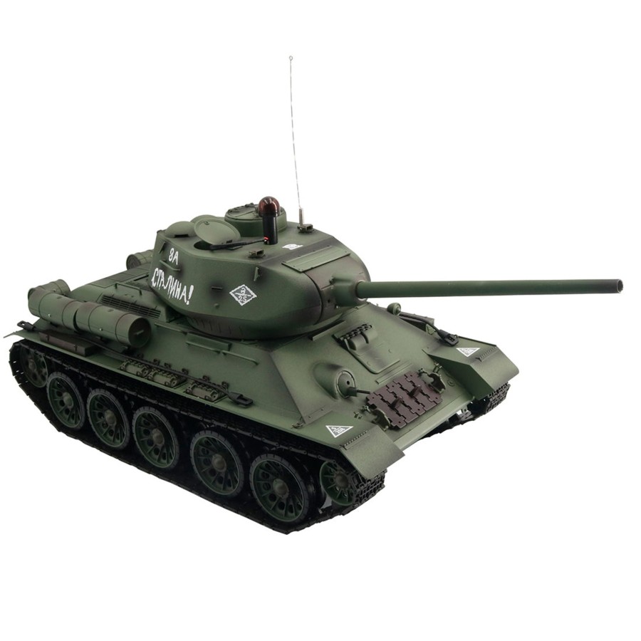 Rc Engine & Model Engine DIY | 1/16 Rc Tank Soviet T-34 Medium Tank 2.4G Remote Control Model Military Tank With Sound Smoke Shooting Effect - Upgraded Edition