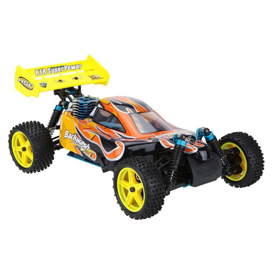 Rc Engine & Model enginediy | Hsp 94166 1/10 4Wd 2.4G Rc Off-Road Vehicle Methanol Powered Car With Level 18Cxp Engine - Yellow