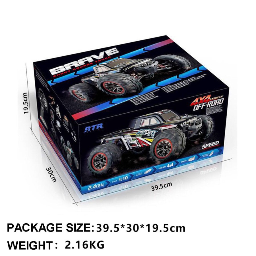 Rc Engine & Model Engine DIY | 1:10 4Wd Rc Car 35Km/H High-Speed Monster Trucks 2.4G Racing Toy