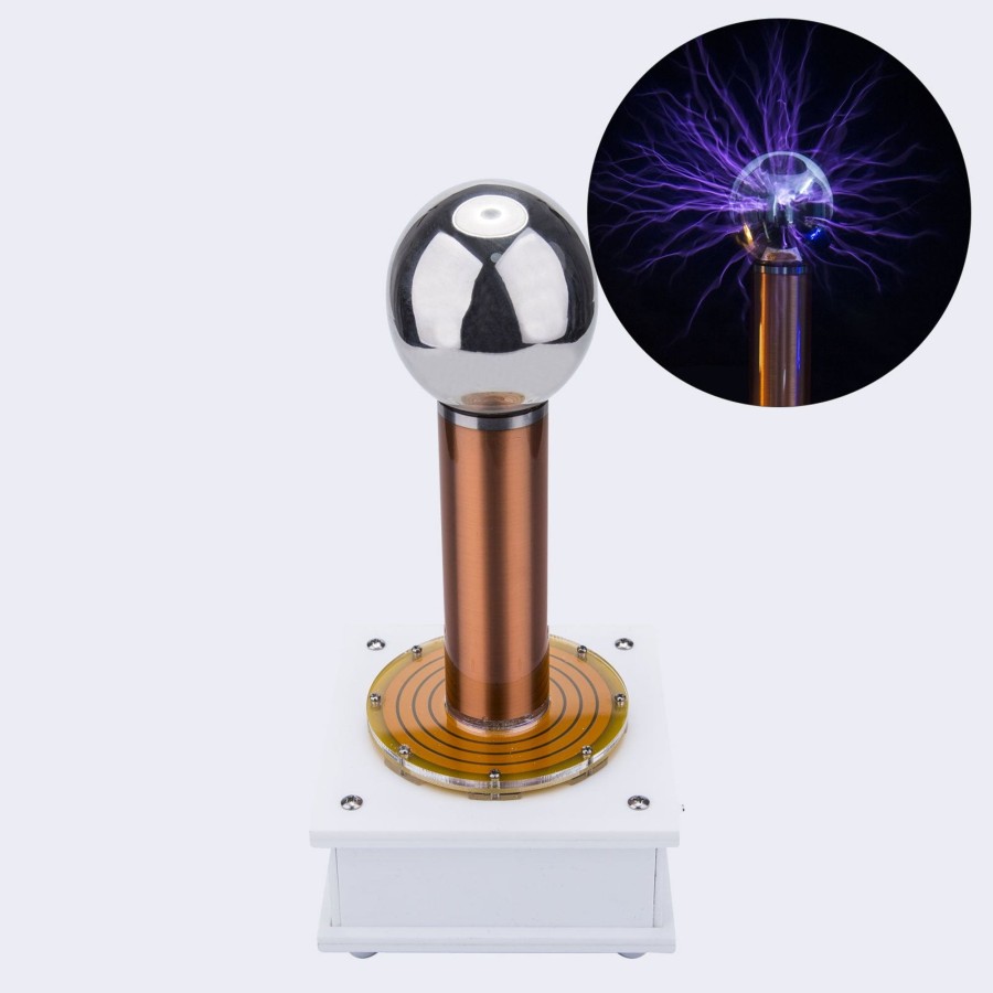 Stem Model enginediy | Sgtc Length 10Cm Tesla Coil Artificial Lightning Magnetic Storm Coil Wireless Lighting Technology Experimental Teaching Aids Arc