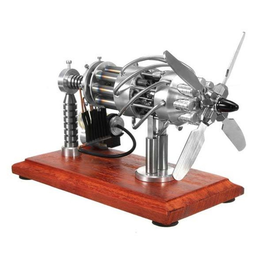 Model Engine enginediy Multi-Cylinder Stirling Engine | 16 Cylinder Stirling Engine Model Gas Powered Stirling Engine Collection Toy Gift