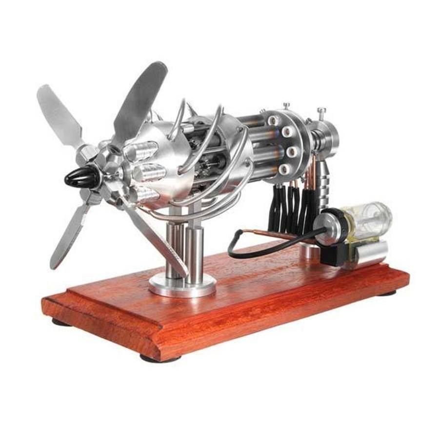 Model Engine enginediy Multi-Cylinder Stirling Engine | 16 Cylinder Stirling Engine Model Gas Powered Stirling Engine Collection Toy Gift