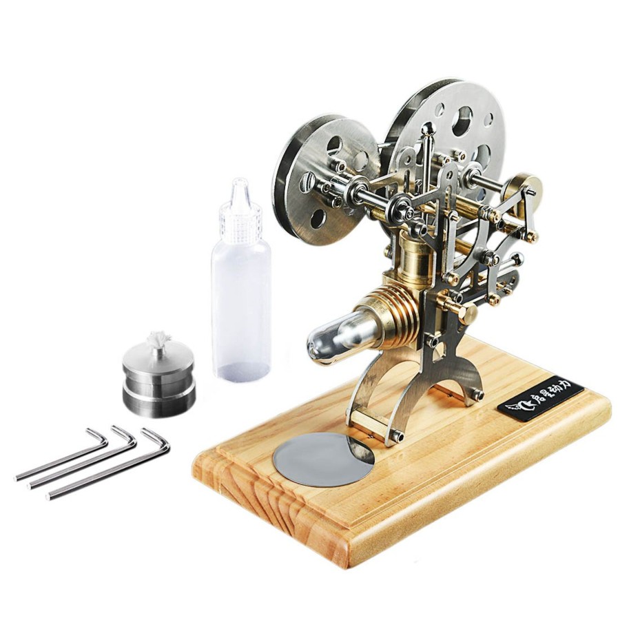 Model Engine Engine DIY Stirling Engine & Parts | Stirling Engine Kit Nostalgic Film Projector Design External Combustion Engine Model