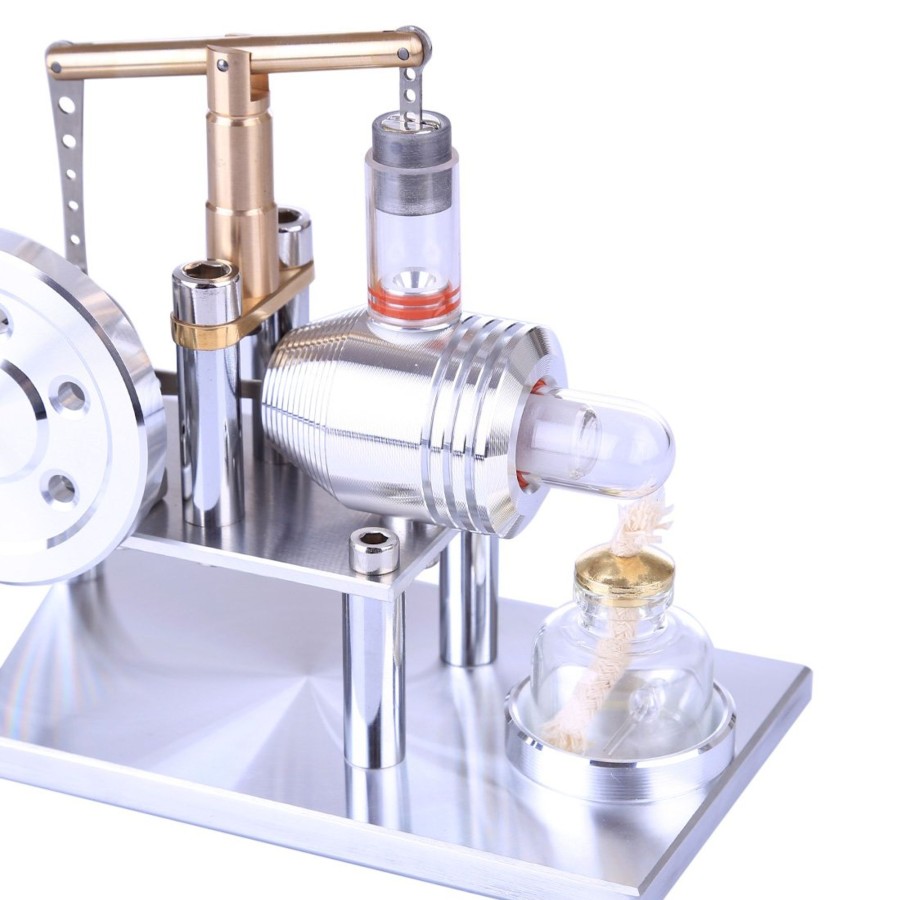 Model Engine enginediy Stirling Engine & Parts | Stirling Engine Model Stainless Steel Balance Stirling Engine Science Experiment Toy - Enginediy