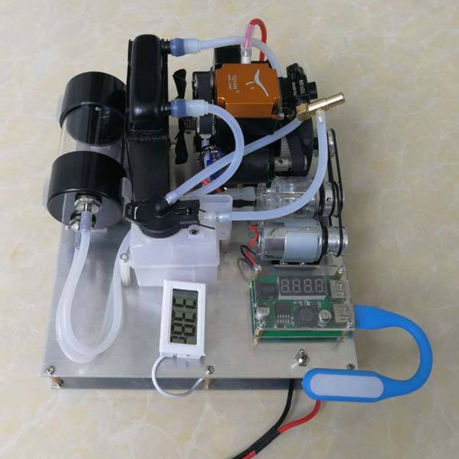 Stem Model enginediy | Toyan Fs-S100G Water-Cooled Nitro-Methanol Gas Generator Set With Water Pump Radiator