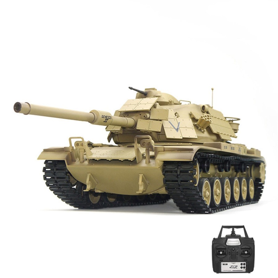 Rc Engine & Model Engine DIY | 1/16 Rc Tank 2.4G American M60A1 Main Battle Tank Model Vehicle Model Toys With Lights&Sounds (Basic Version)