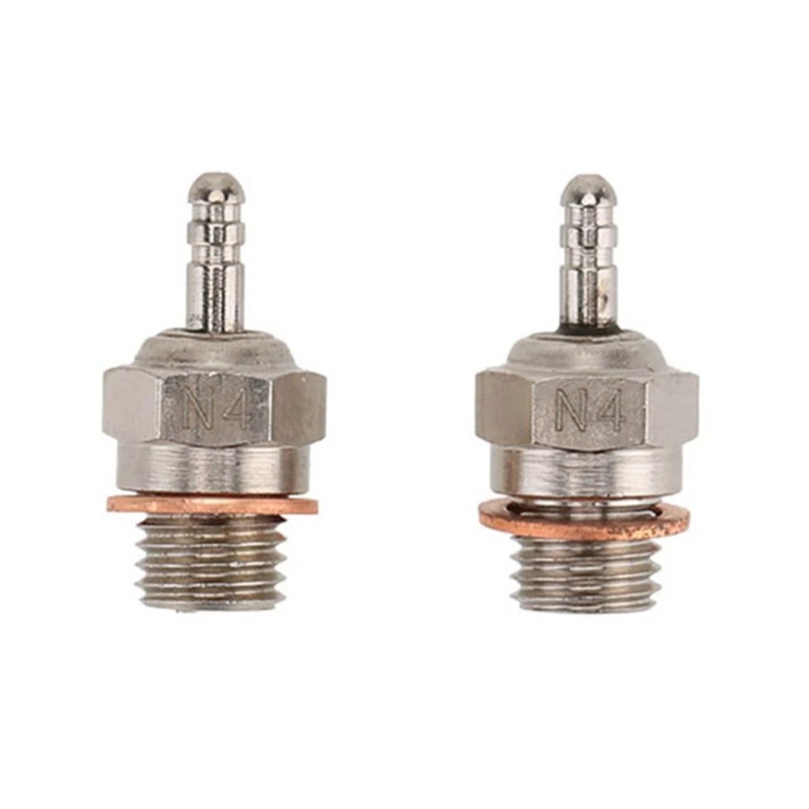 Accessories Engine DIY | 2Pcs 70117 N4 Glow Plug Spark Plug For Hsp 1/10 Rc Car