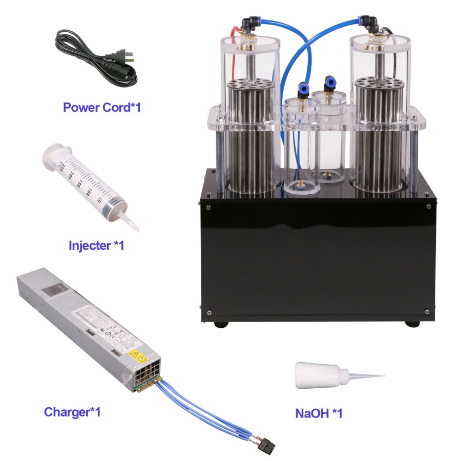 Stem Model enginediy | Water Electrolysis Machine - Oxygen Generator - Water Electrolysis Device With Double Outlet (Hydrogen And Oxygen Separated) - Enginediy