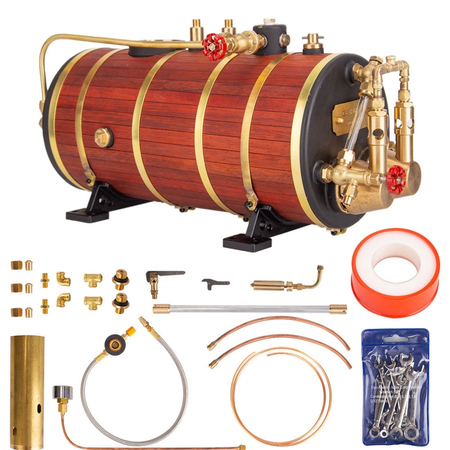 Model Engine enginediy | Kacio Ws100Xl 1000Ml Horizontal Steam Boiler For Model Ship Steam Engine