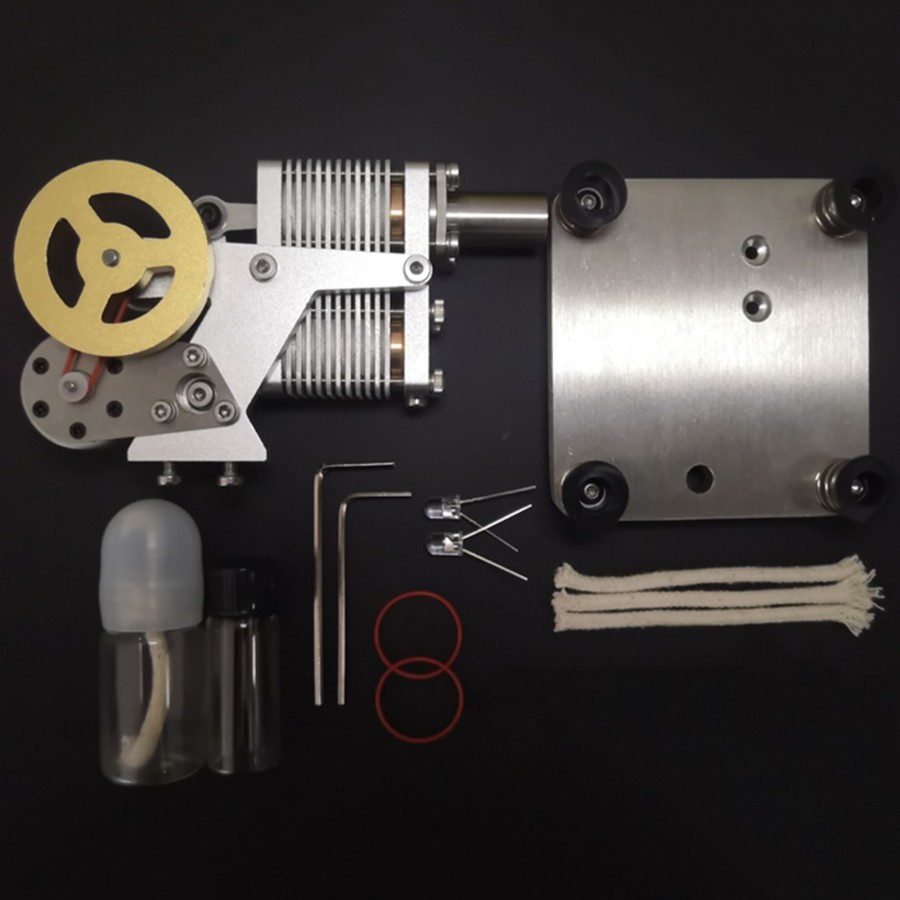 Model Engine enginediy Stirling Engine & Parts | Enjomor Mini Structure Hot-Air Stirling Engine Electric Generator 4000Rpm - Gift Collection