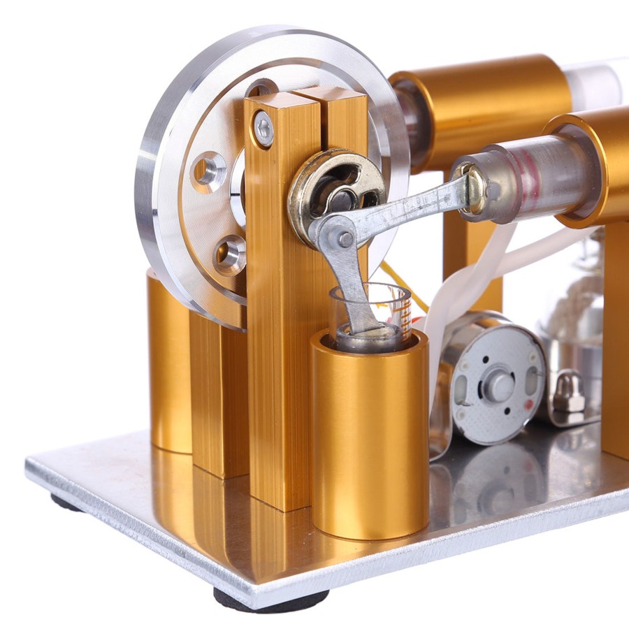 Stem Model enginediy | Two-Cylinder Stirling Engine Model Physics Experiment Generator Model