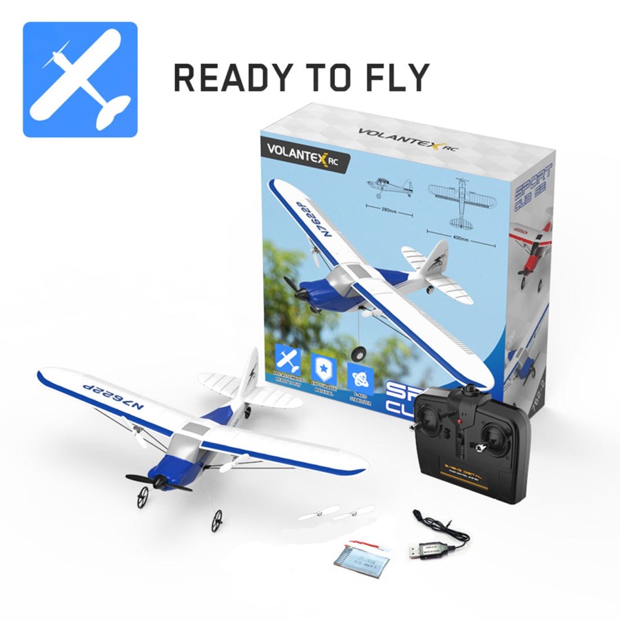 Rc Engine & Model Engine DIY | Volantexrc Sportcub 400Mm 2.4G Rc Mini Fixed-Wing Aircraft With Gyrostabilized System For Beginners- Rtf