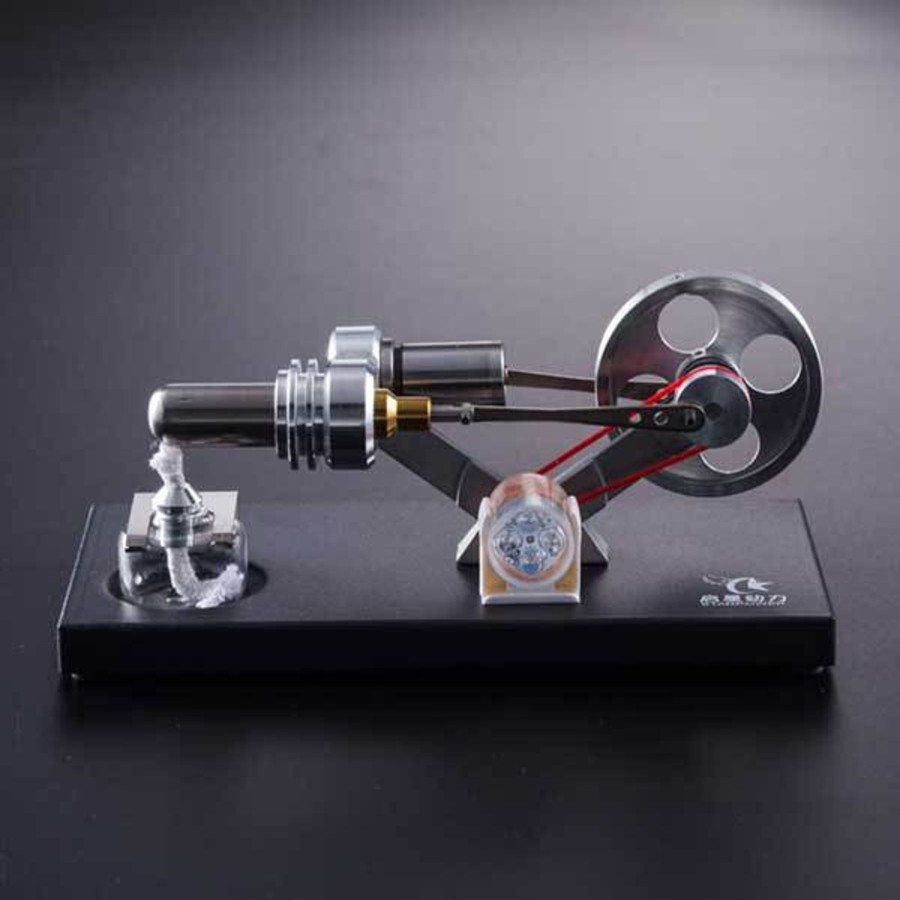 Model Engine enginediy Stirling Engine & Parts | Stirling Engine Kit Unassembled Engine Kit Electricity Generator With 4 Led Light - Perfect Gift Choice