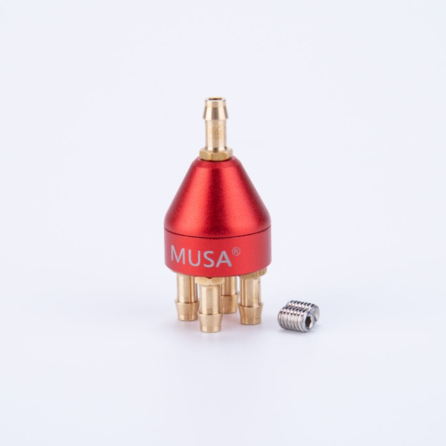 Accessories enginediy | Musa Metal One And Four Oil Passer Oil Diverter Connector With Strainer