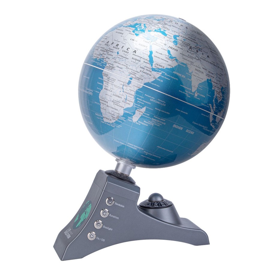 Stem Model enginediy | Teching Illuminated Rotating World Globe Educational Desktop Globe Display Model Multifunctional Globe For Education Geography Decor