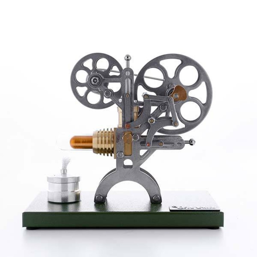 Model Engine enginediy Stirling Engine & Parts | Stirling Engine Kit Retro Film Projector Engine Motor Model With Metal Base - Enginediy