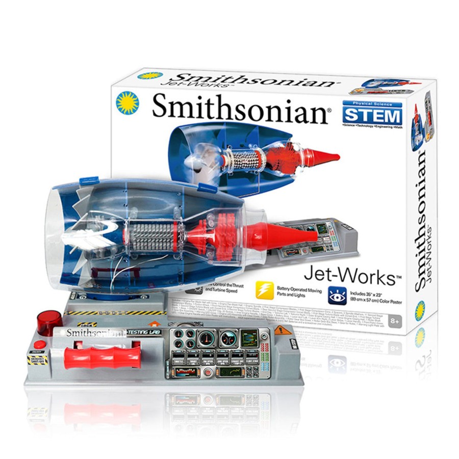 Model Engine enginediy | Smithsonian Jet Works Advanced Science Kit - Build Your Own Jet Engine - Diy Assembly Turbofan Jet Engine Model Kit