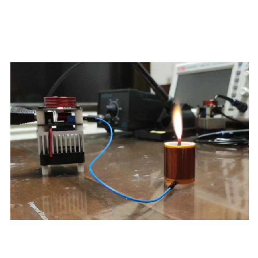 Stem Model enginediy | Hfsstc Tesla Music Coil Electronic Candle High Frequency Plasma Flame 36-48V Dc Diy Experimenting Device Teaching Tool Desktop Toy