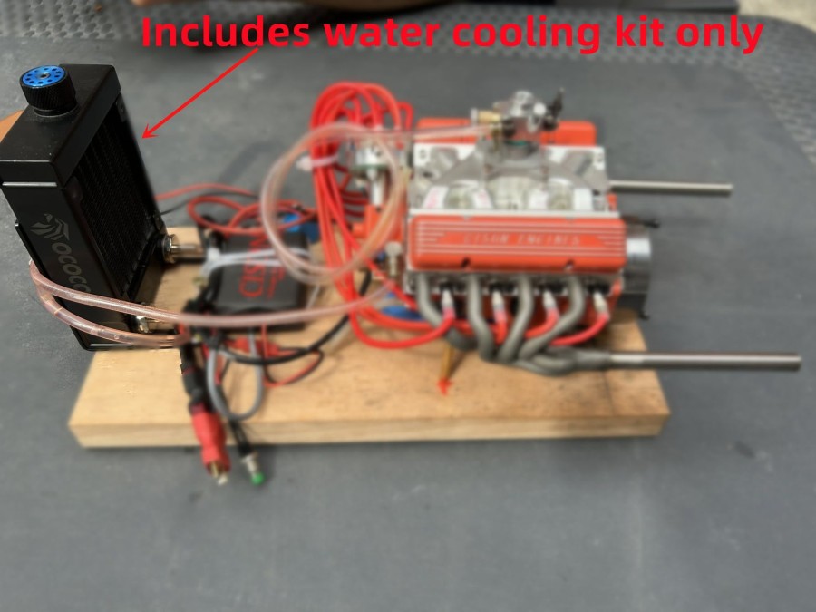 Diy Engine enginediy | Water-Cooling Radiator Tank Water Outlet Assembly + Bracket Kit For Cison Engine Models