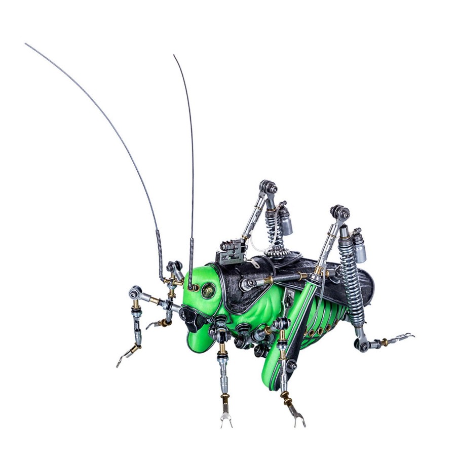 Diy Engine enginediy | 3D Metal Steampunk Craft Puzzle Mechanical Grasshopper Model Diy Assembly Animal Jigsaw Puzzle Kit Games Creative Gift