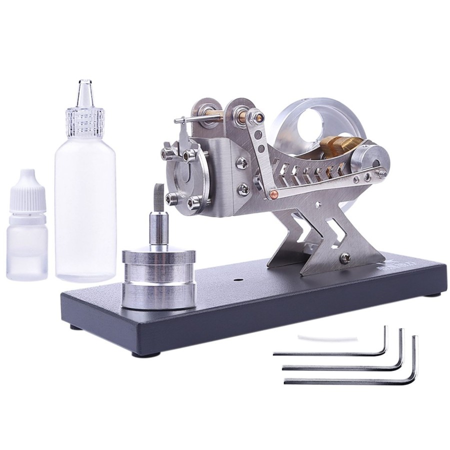 Model Engine enginediy Stirling Engine & Parts | Vacuum Engine Flame-Licker Engine Flame-Eater Engine Model Kit Educational Toy