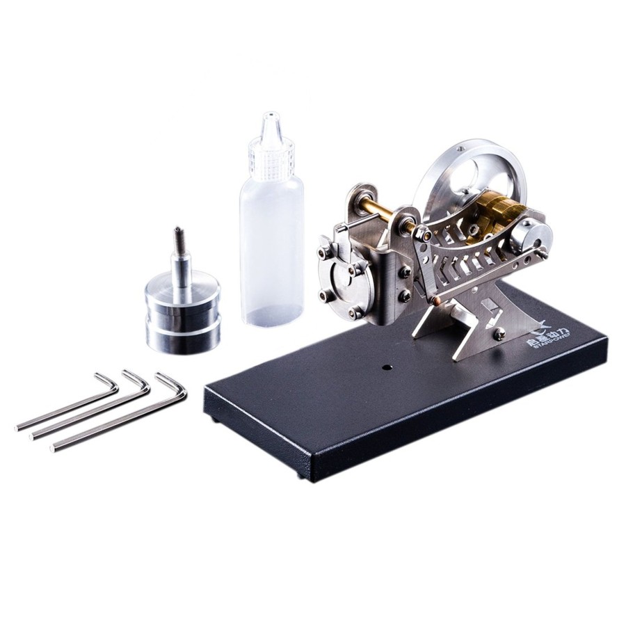 Model Engine enginediy Stirling Engine & Parts | Vacuum Engine Flame-Licker Engine Flame-Eater Engine Model Kit Educational Toy