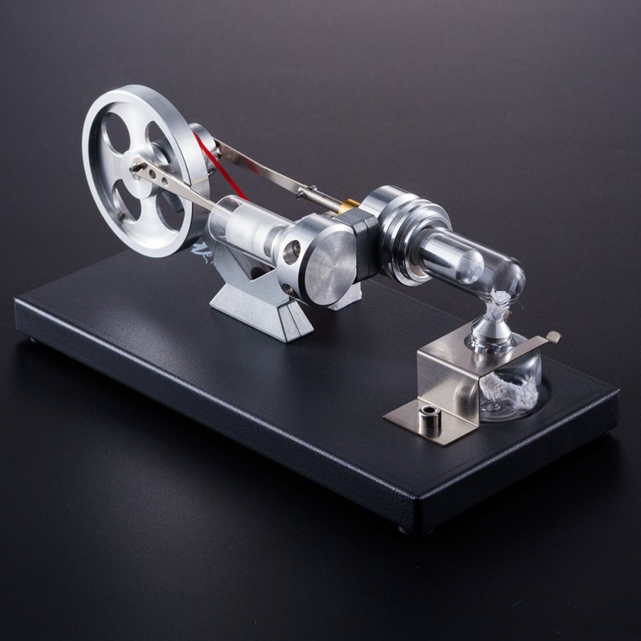 Model Engine enginediy Stirling Engine With Led | 4 Led Light Stirling Engine Model Hot Air Stirling Engine Generator For Gift Collection