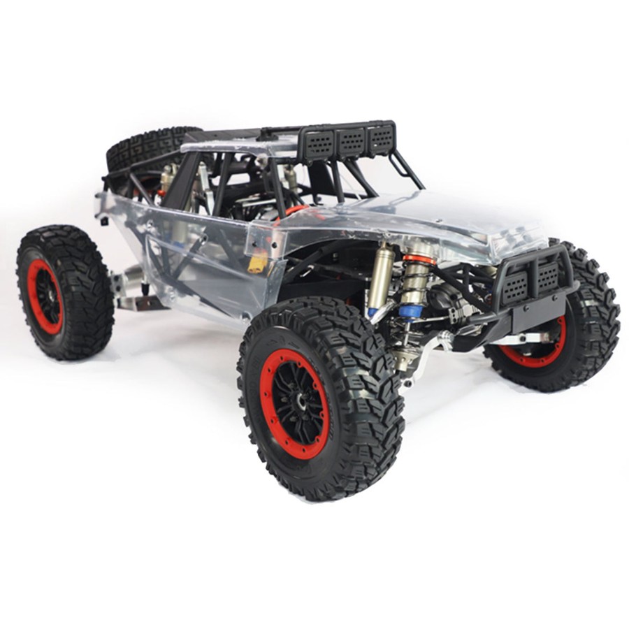 Rc Engine & Model enginediy | Fid Racing Voltz 1/5 4Wd 110+Km/H High-Speed Rc Electric Off-Road Short Truck (Transparent/Rtr Version)