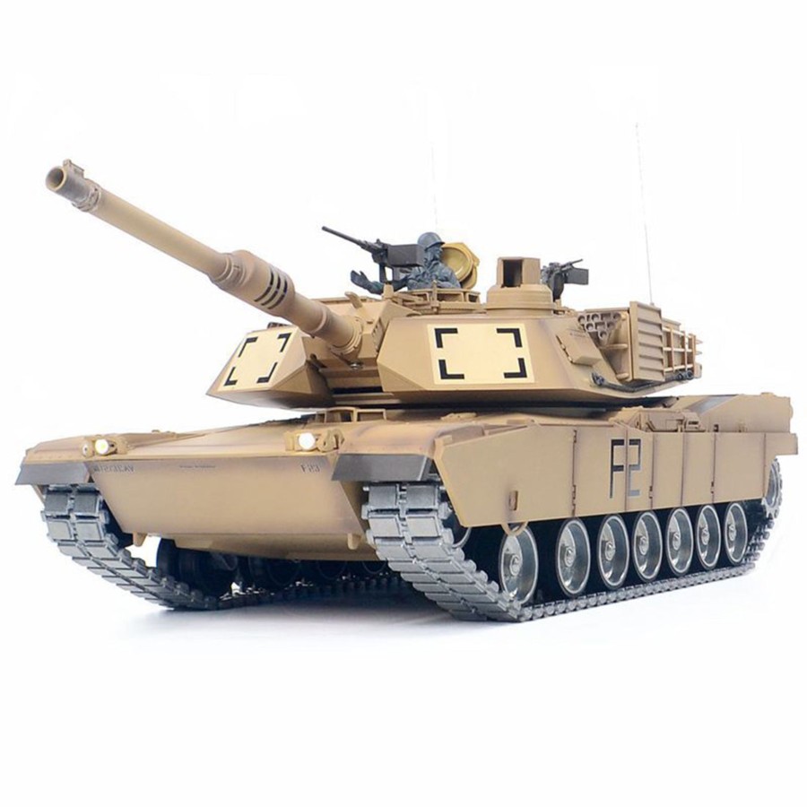 Rc Engine & Model Engine DIY | 1/16 Rc Tank Us M1A2 Abrams Main Battle Tank 2.4G Rc Military Vehicle Model With Lighting Sound Smoke Shooting Effect - 3918 Metal Ultimate Edition 7.0