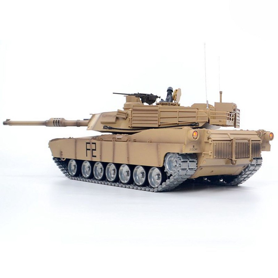 Rc Engine & Model Engine DIY | 1/16 Rc Tank Us M1A2 Abrams Main Battle Tank 2.4G Rc Military Vehicle Model With Lighting Sound Smoke Shooting Effect - 3918 Metal Ultimate Edition 7.0