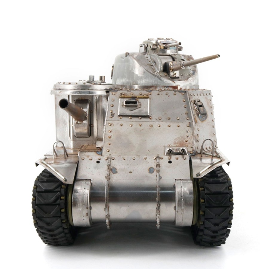 Rc Engine & Model Engine DIY | 1:16 2.4G Rc Tank Hand Made Simulation Metal American M3 Light Tank Model Toy